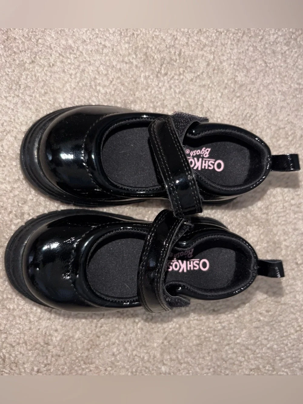 OshKosh B'gosh Girls' Black Patent Mary Janes